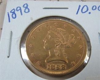 1898 Gold $10.00 Coin