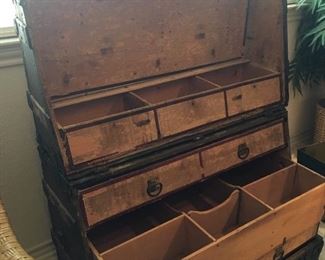 Inside of Steamer Trunk