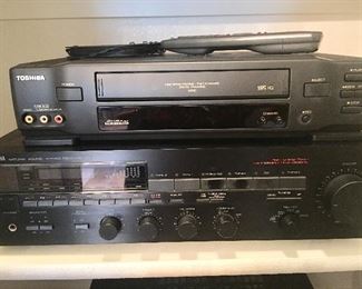 Toshiba 655 4-Head VCR Yamaha Receiver