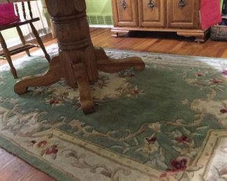 Dining Room Table Base and Rug