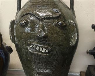 5 Gallon Charles Lisk Lincoln County Face Jug