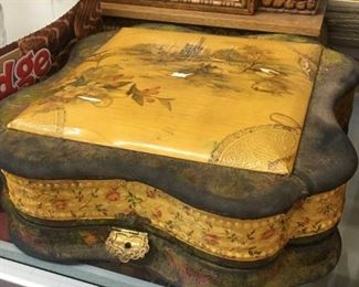 Victorian Dresser Box with Contents