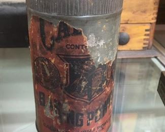 Old Paper Label Baking Powder Tin