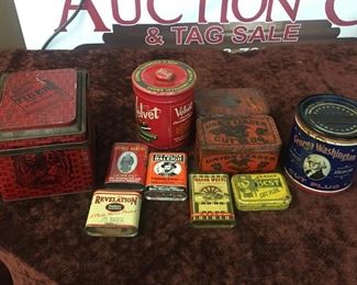 Old Tiger Chewing Tobacco Tin with Others(Union Leader)