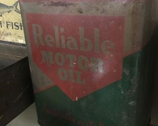 Old Reliable Motor Oil Can