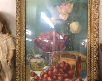 Victorian Fruit Themed Print