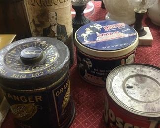 Old Advertising Tobacco and Coffee Tins