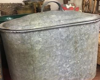 Galvanized Lidded Tubs
