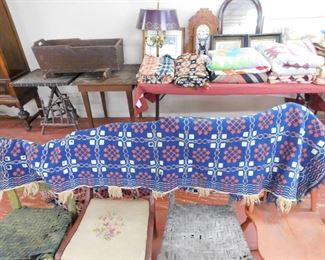Old Coverlet with Fringe