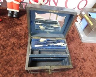Victorian Grooming Box with Tools