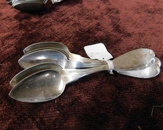 Early William Pitkin Coin Silver Spoons