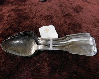 12 Coin Silver Spoons