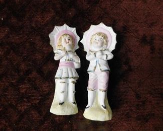 Bisque Boy and Girl Figures