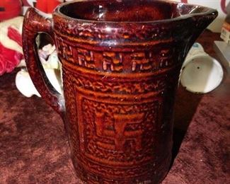 Bennington Pitcher with Indian Friendship Design