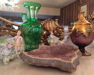 Dresden pictured with Cut Crystal
