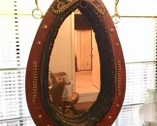 Horse collar with brass fittings