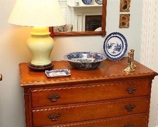 Tiger stripe maple chest of drawers C.1920.