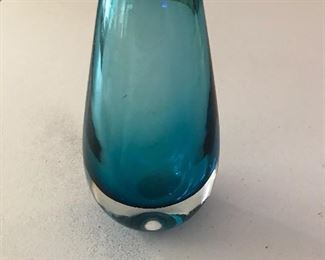 Orrefores Swedish art glass vase signed