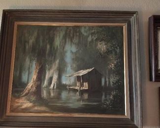 Eugene Daymude (American/New Orleans, 1925-1995) oil on canvas. A New Orleans artist, he frequently signed his name D'Mude.