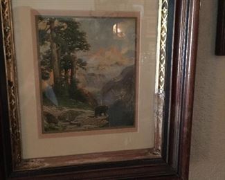 R. Atkinson Fox print framed in a wonderful Victorian Frame