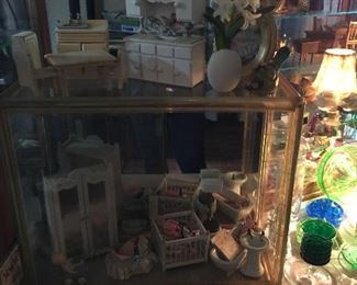 More vintage doll house furniture and babies