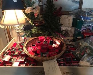Vintage Hallmark miniature ornaments from 1988, over 187 in the collection and all in original boxes in great condition.