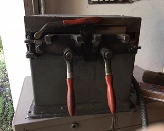 Vintage Stryco Band Saw Blade Welder Model MF1. Everybody needs one of these!