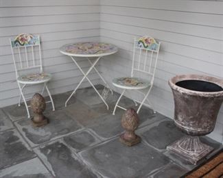 Mosaic 3 piece patio bistro set