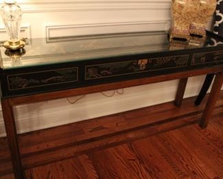 Chinoiserie decorated console table