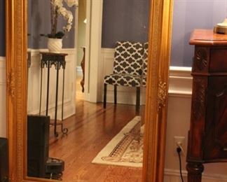 Large gilt framed mirror