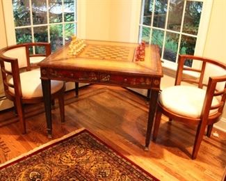 Maitland Smith game table & chairs