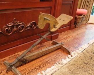 Antique rocking horse
