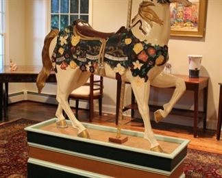 Life size carousel horse