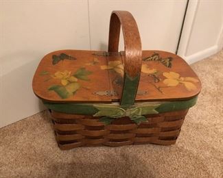 Vintage picnic basket