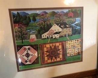 Many quilt scenes, prints