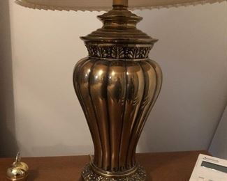 Many brass lamps