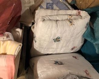 More quilts w/ shams, all newer, clean