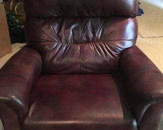 Leather rocker/recliner purchased from Wheeler's.  Very good condition.  $150