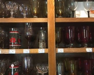 Beautiful glassware and goblets!