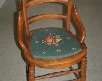 Vintage needlepoint chair