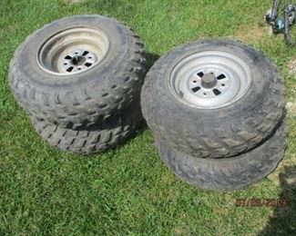 ATV tires 2 LT 24 x 9 11 and 2 AT 23 x 8 11
