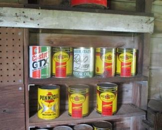 NOS full oil cans 2 cycle & regular STILL A FEW LEFT