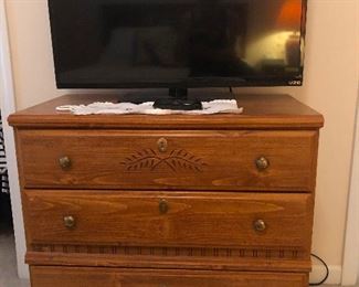 Flat screen TV. Dresser