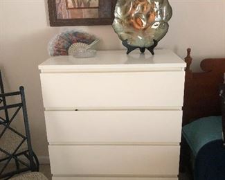 moon rock on small dresser