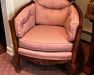 Cane Back Chair with removable Cushions
