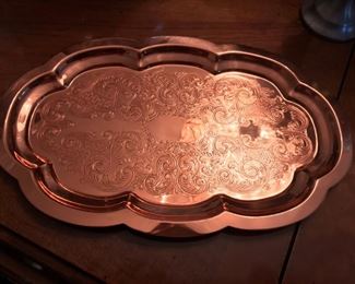 Copper serving Pieces