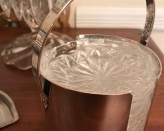 Crystal and Silver Coaster Set