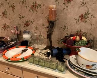 Serving pieces and decorative