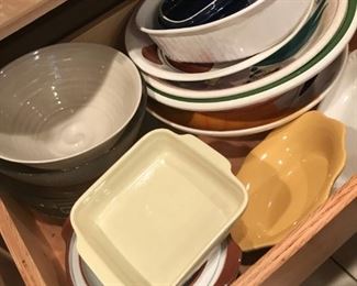 Bakeware and serving bowls