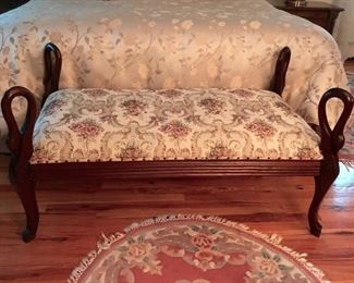 Antique Swan Bench